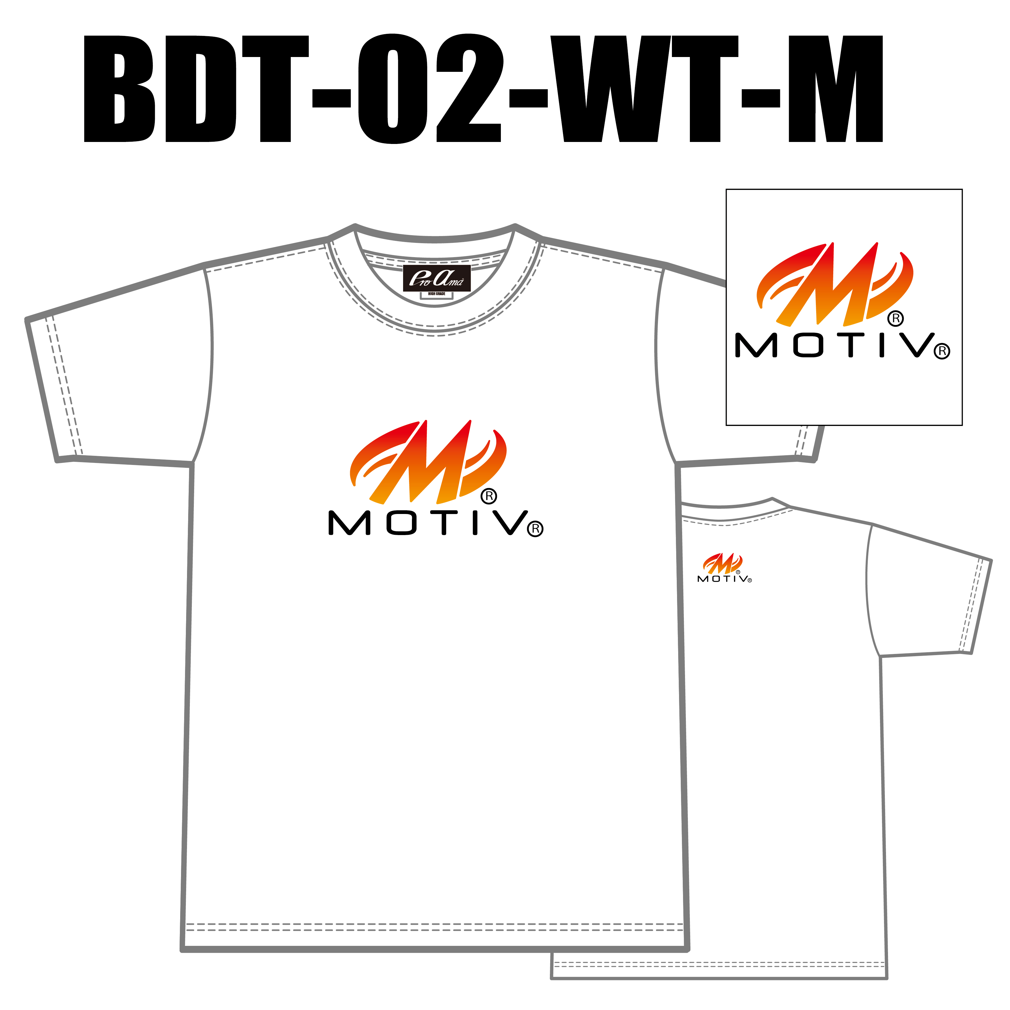 ブランドドライTシャツ BTD-02(ロゴ：MOTIV) - ウインドウを閉じる