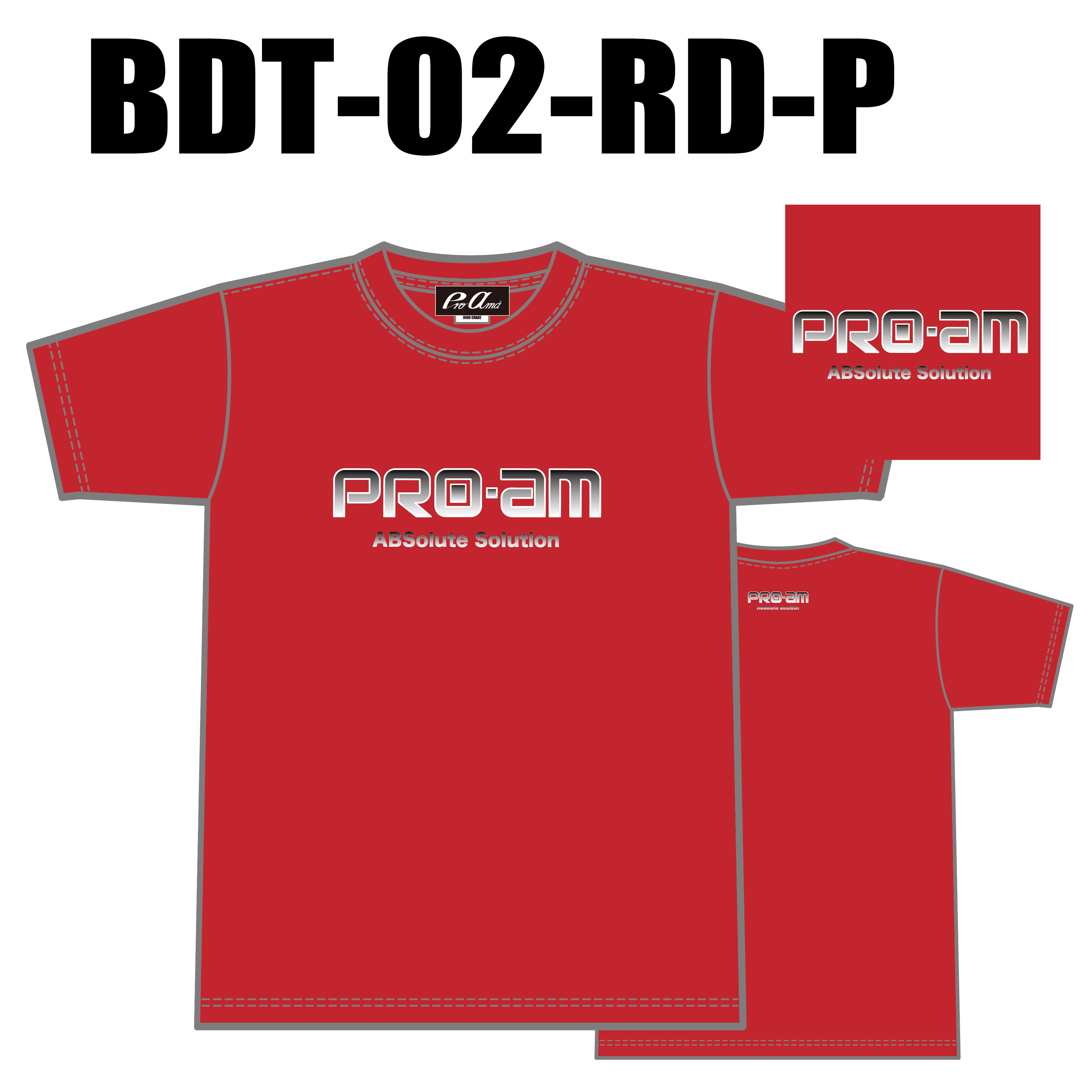 ブランドドライTシャツ BTD-02(ロゴ：PRO-am)